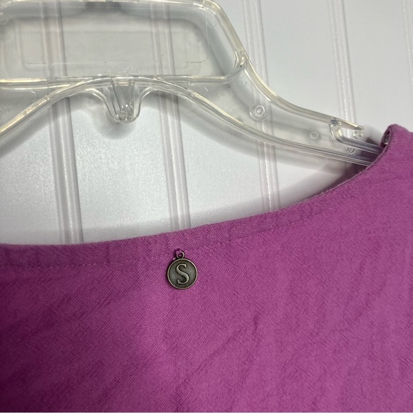 soft surroundings Top Small Purple Square Neck Solid Tunic Casual - Picture 6 of 9